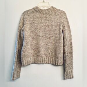 Cozy Speckled Knit Sweater with gold thread by Boden size 2